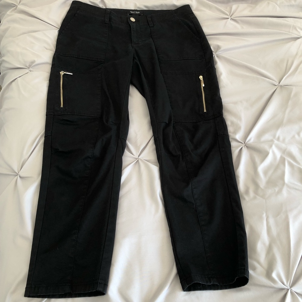 WHBM black capri pants